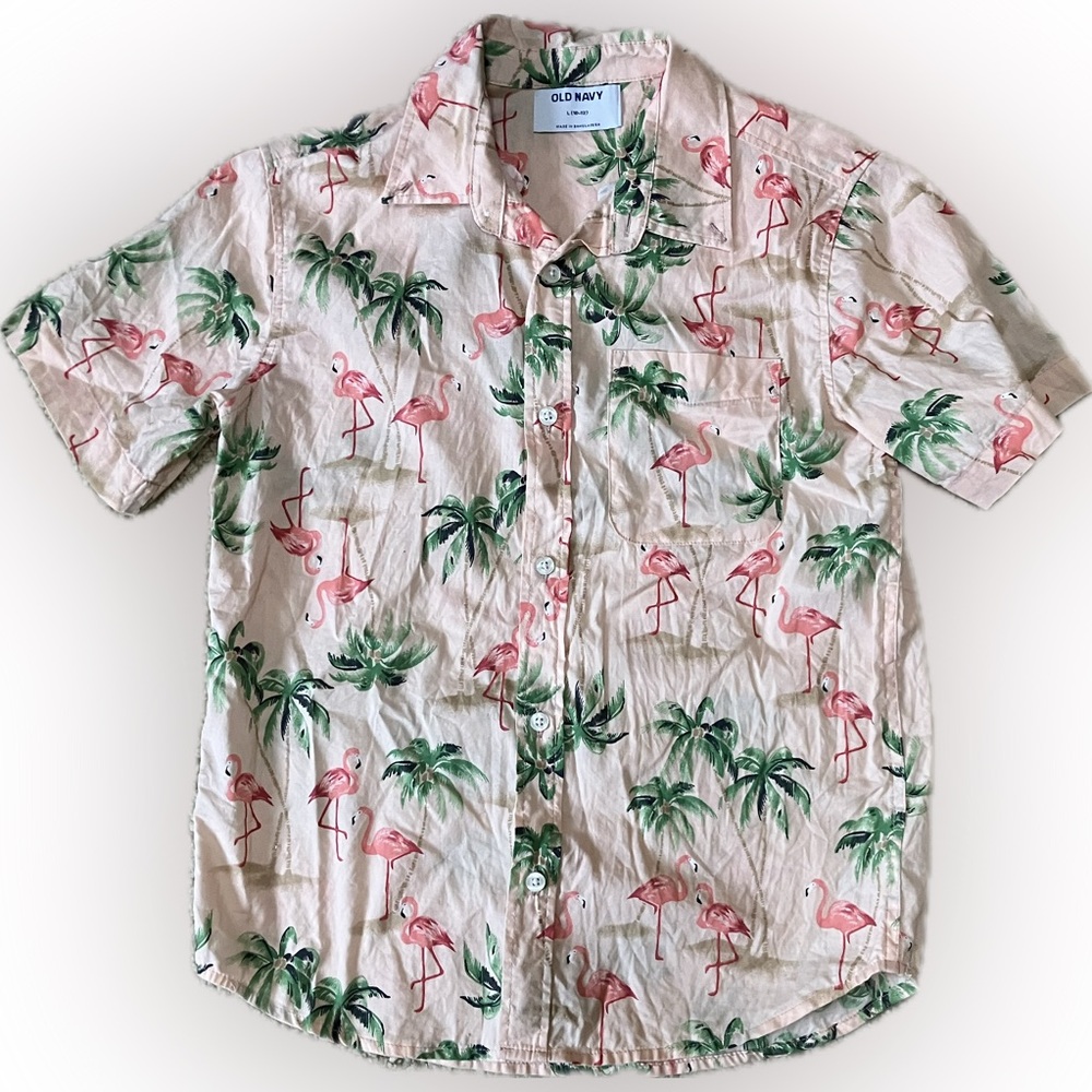 Boy’s Tropical Flamingo Shirt